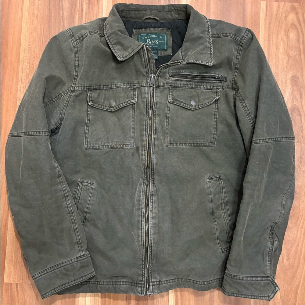 G.H. Bass & Co. Olive Military Jacket